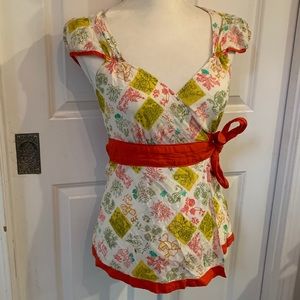 🍄 Anthropologie Wrap Around Blouse 🍄